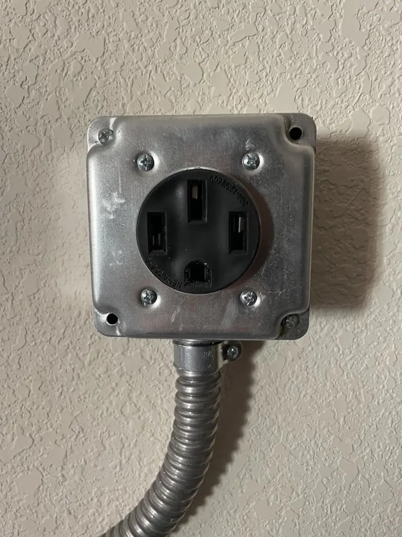 NEMA 14-50 outlet installed for Electrical Panel Upgrade in Westmont